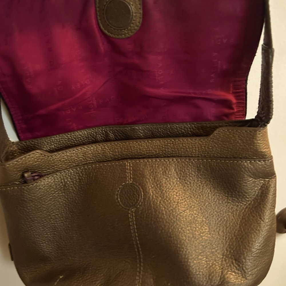 Metallic Leather Shoulder Bag